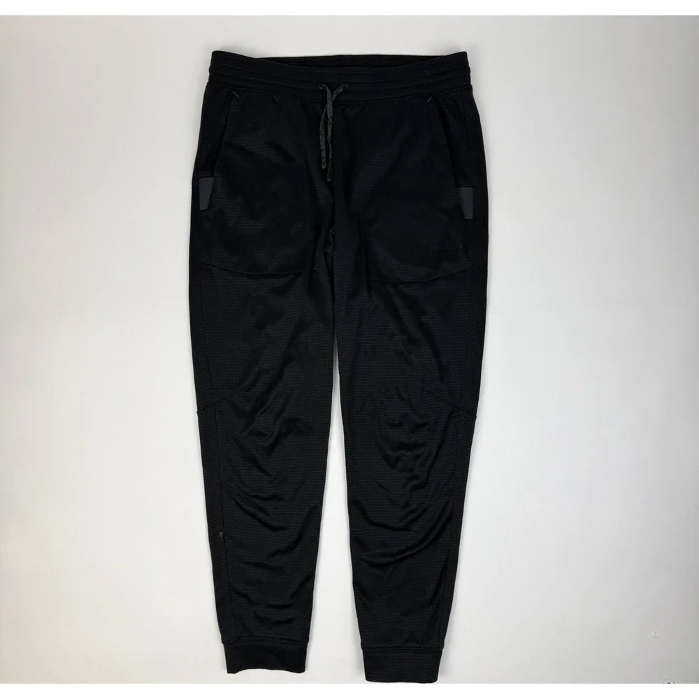 Mens The North Face Ampere Black Waffle Textured Jogger Pants Size Small GUC